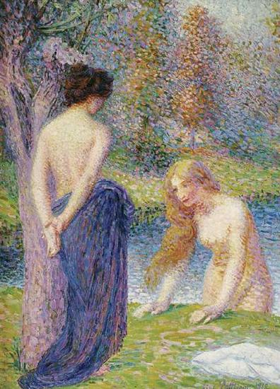 Hippolyte Petitjean Femmes au bain Germany oil painting art